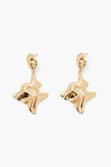 Hammered Abstract Drop Earrings