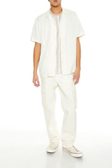 Cuban-Collar Short-Sleeve Shirt