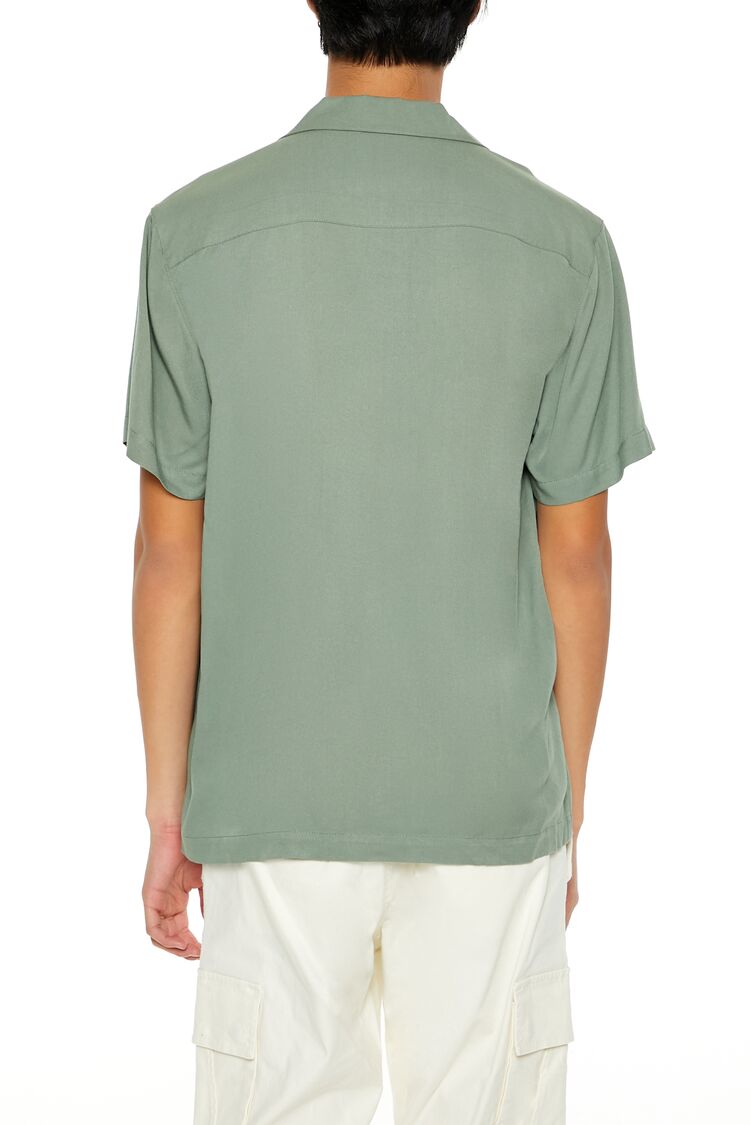 Cuban-Collar Short-Sleeve Shirt