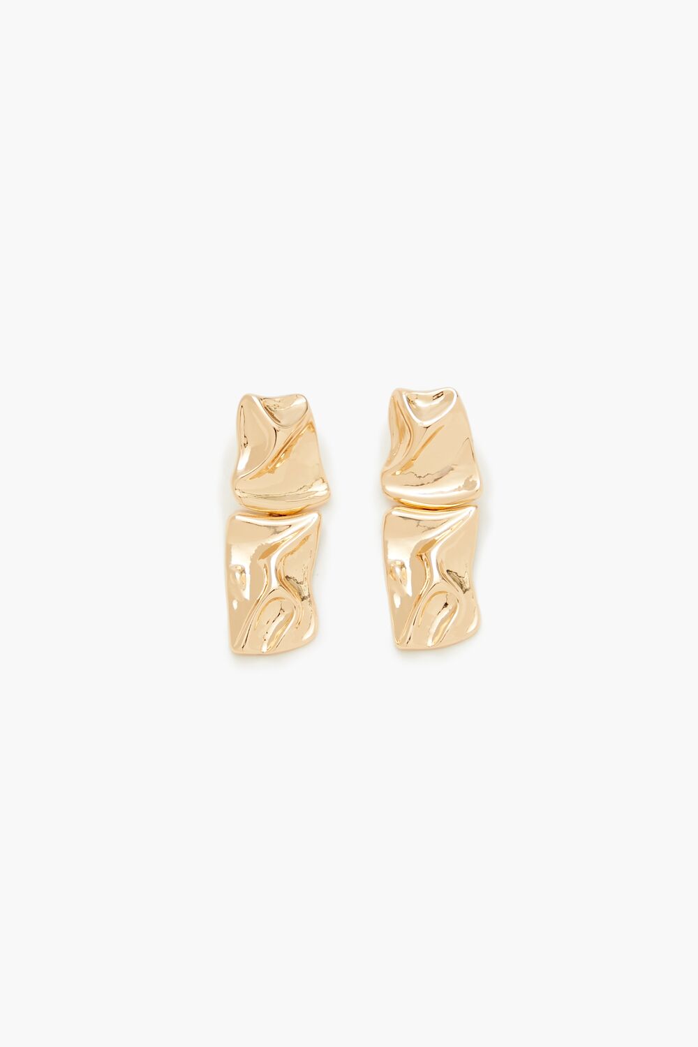 Hammered Tiered Drop Earrings