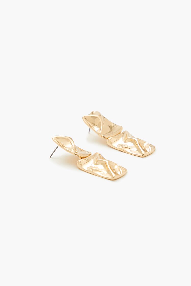 Hammered Tiered Drop Earrings