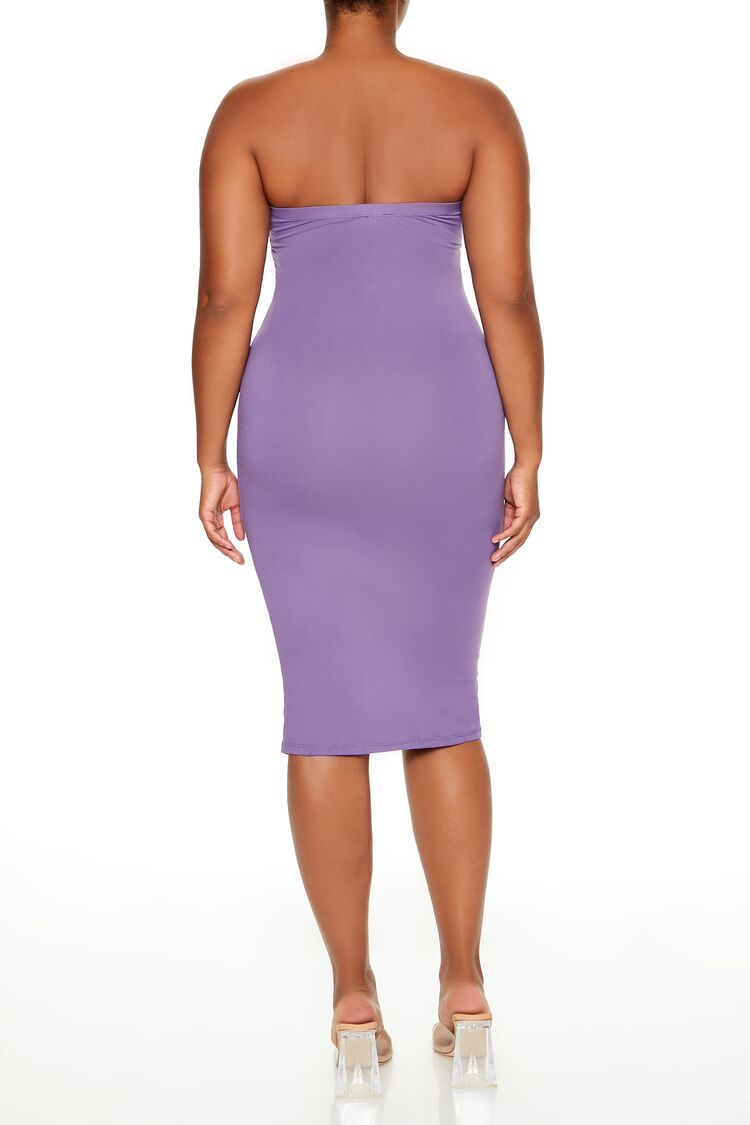 Plus Size Tube Midi Dress