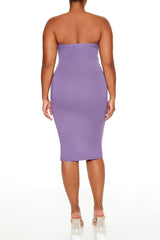 Plus Size Tube Midi Dress