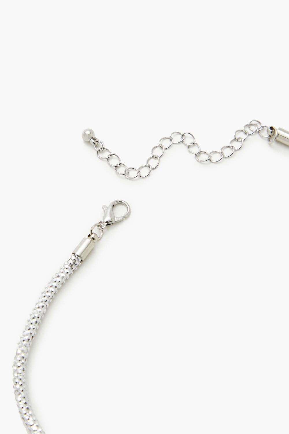 Rhinestone Bow Choker Necklace