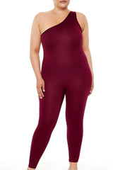 Plus Size One-Shoulder Jumpsuit