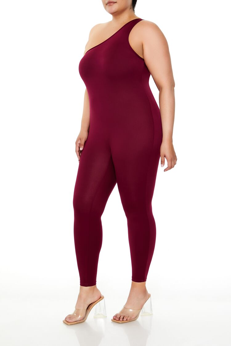 Plus Size One-Shoulder Jumpsuit