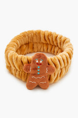 Plush Gingerbread Man Headwrap
