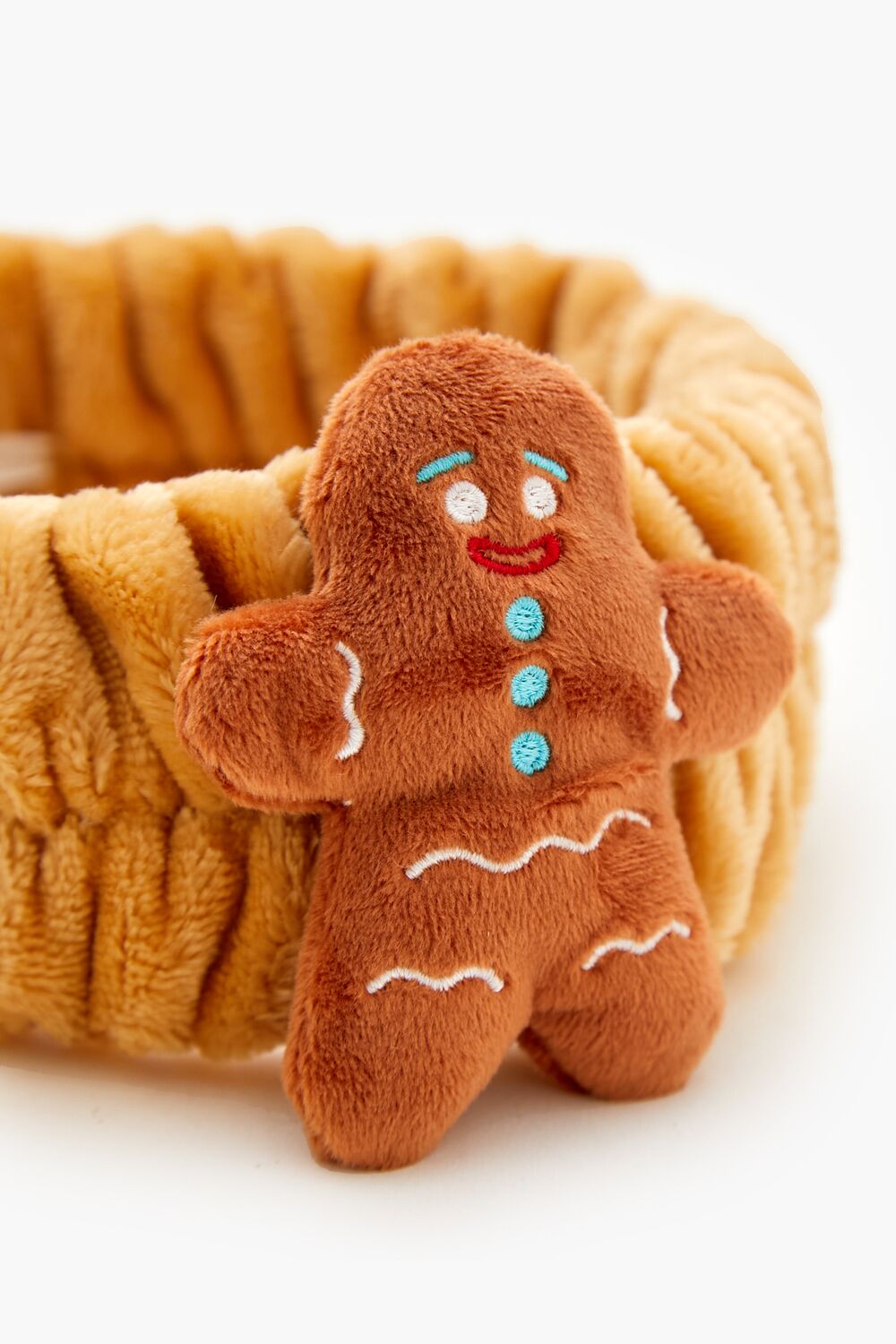 Plush Gingerbread Man Headwrap