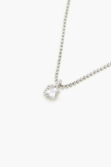 CZ Pendant Box Chain Necklace