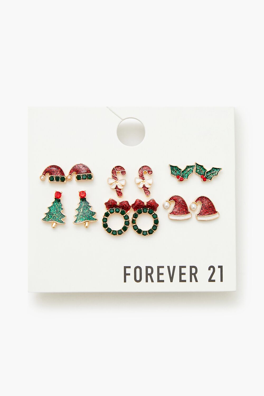 Christmas Enamel Stud Earring Set