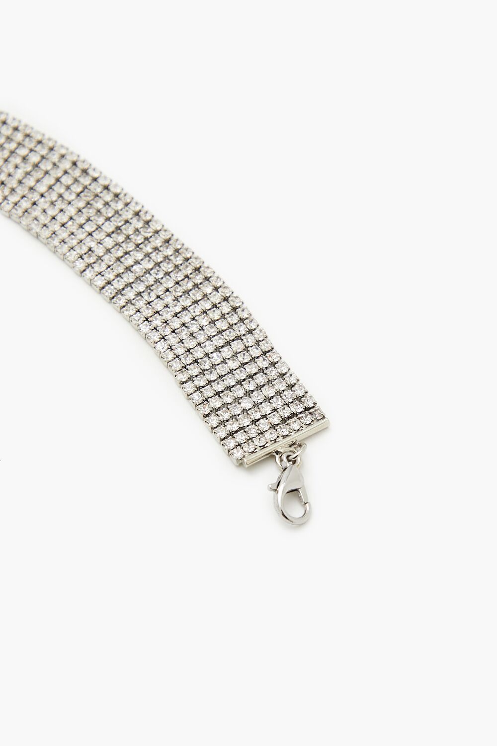 Rhinestone Fringe Choker Necklace
