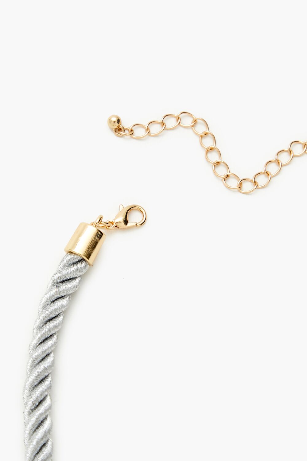 Hammered Pendant Rope Necklace