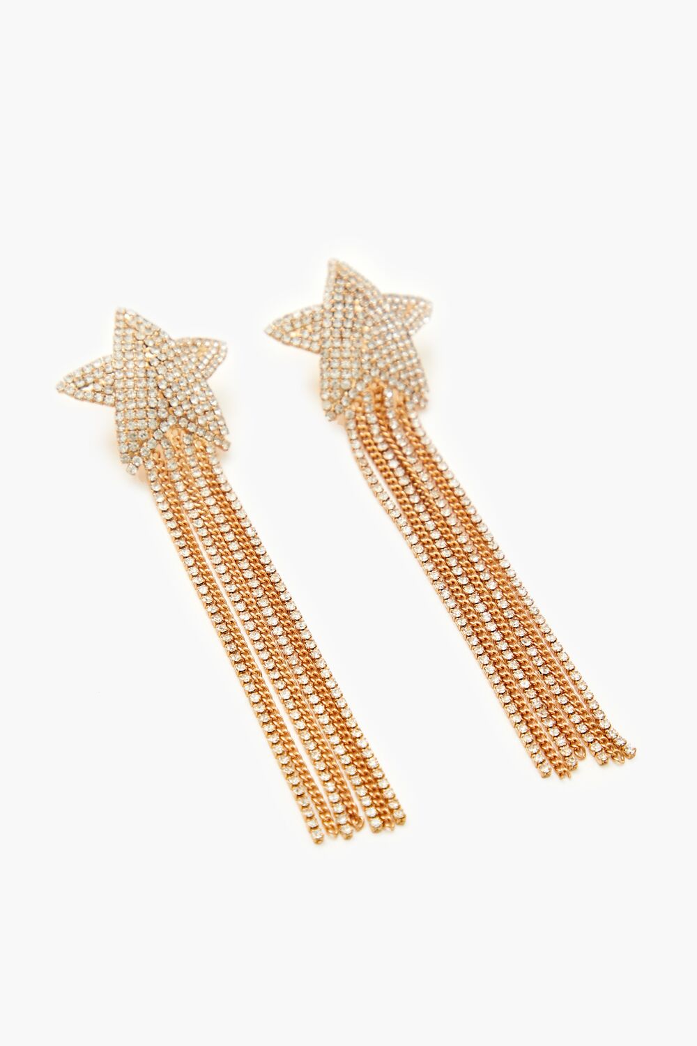 Rhinestone Star Drop Earrings