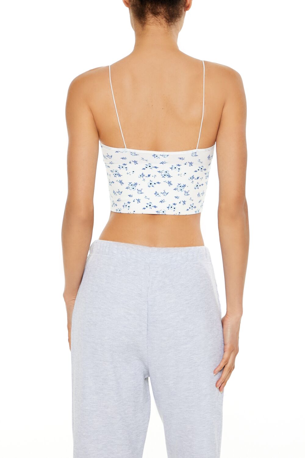 Seamless Floral Print Bralette