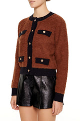 Two-Tone Cardigan Sweater