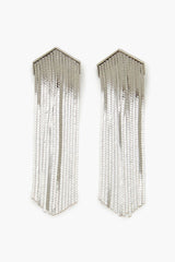 Herringbone Fringe Drop Earrings