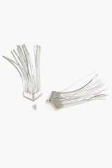 Herringbone Fringe Drop Earrings