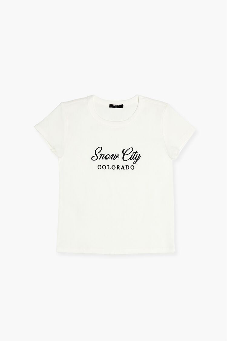 Girls Snow City Colorado Tee (Kids)
