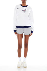 Embroidered New York City Pullover