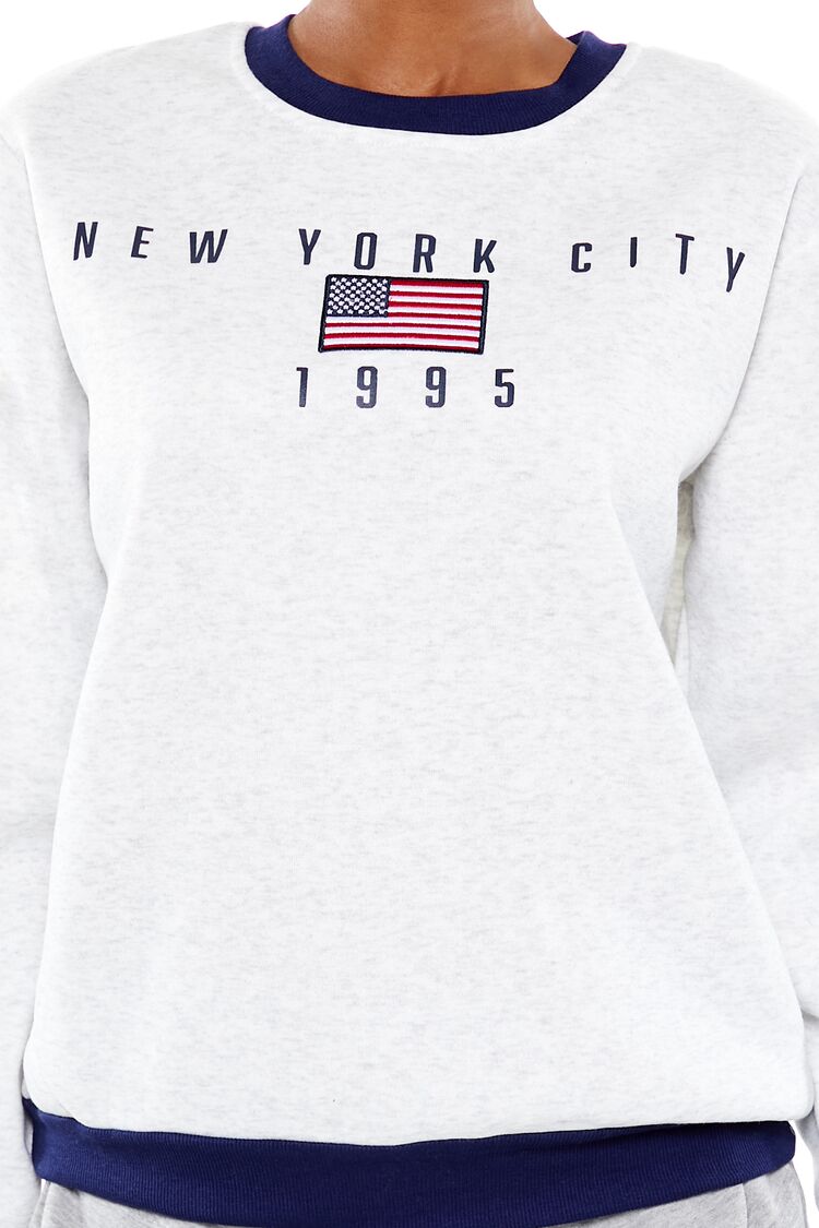 Embroidered New York City Pullover