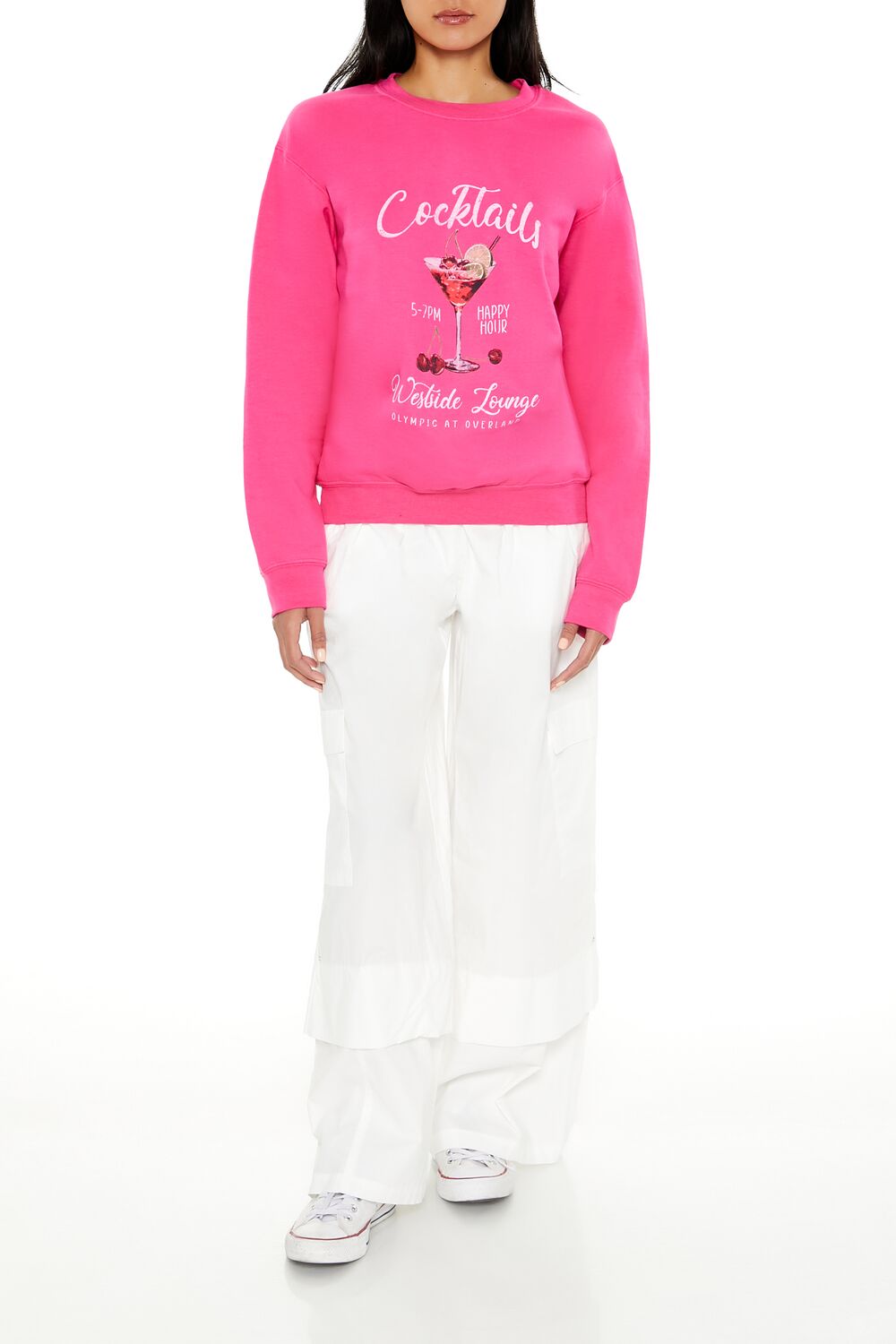 Cocktails Fleece Pullover