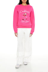 Cocktails Fleece Pullover