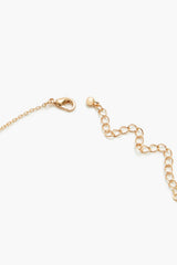 Rhinestone Scalloped Necklace