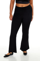 Plus Size Mid-Rise Flare Pants