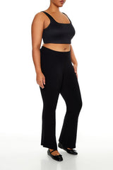 Plus Size Mid-Rise Flare Pants