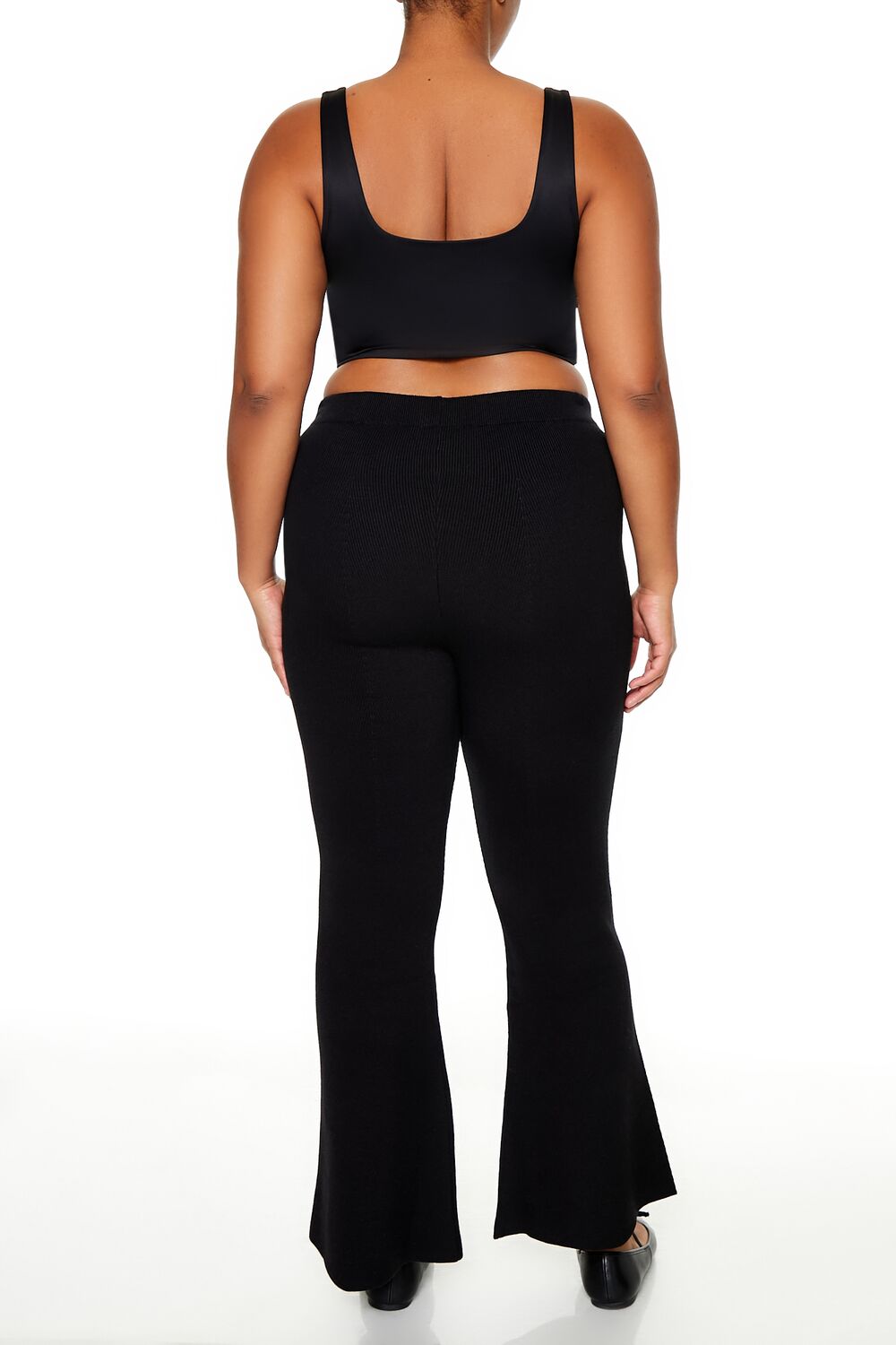 Plus Size Mid-Rise Flare Pants