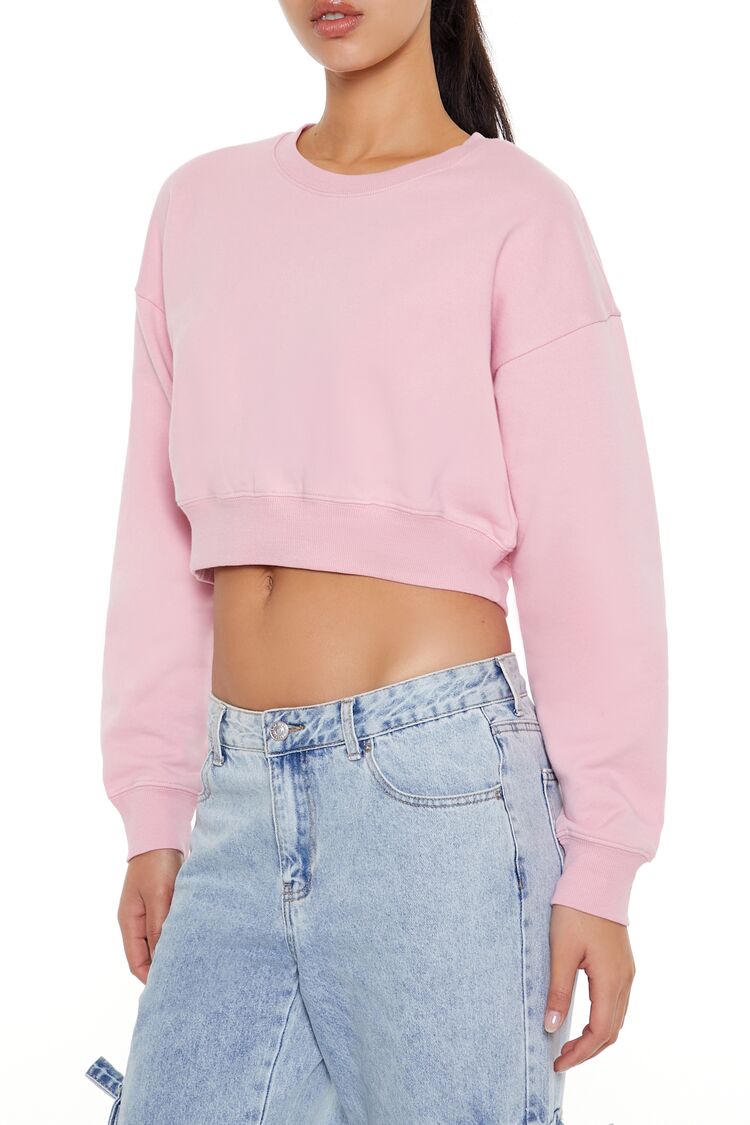 Cropped Fleece Pullover