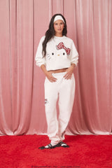 Embroidered Hello Kitty Pullover