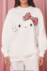 Embroidered Hello Kitty Pullover