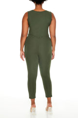 Plus Size Sleeveless Jumpsuit