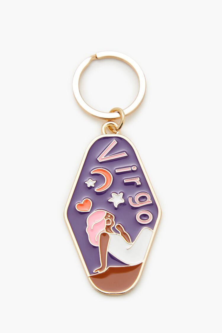 Virgo Enamel Keychain