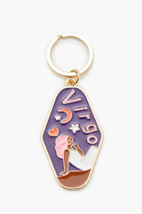 Virgo Enamel Keychain