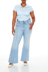 Plus Size Drawstring Polo Shirt