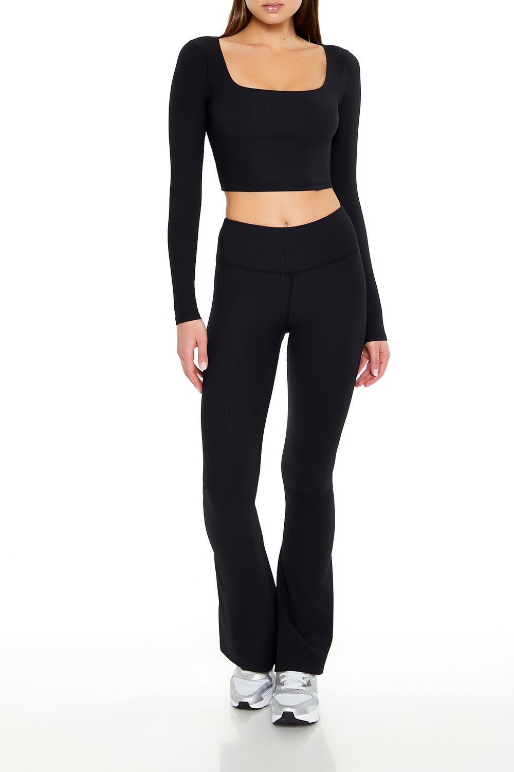 Active Square-Neck Crop Top