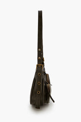 Faux Leather Shoulder Bag
