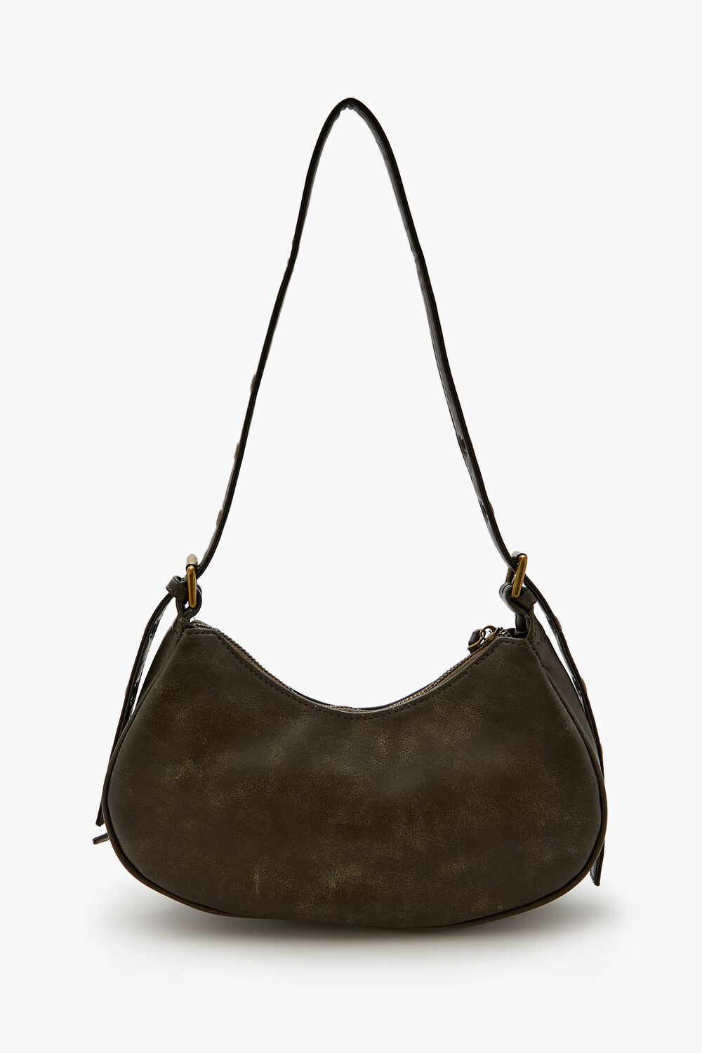 Faux Leather Shoulder Bag