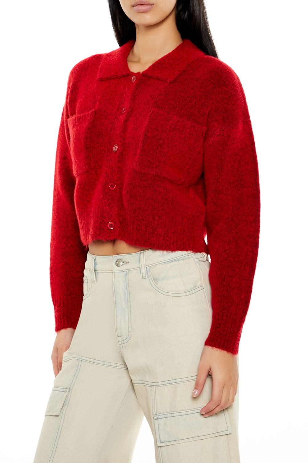 Cropped Cardigan Sweater