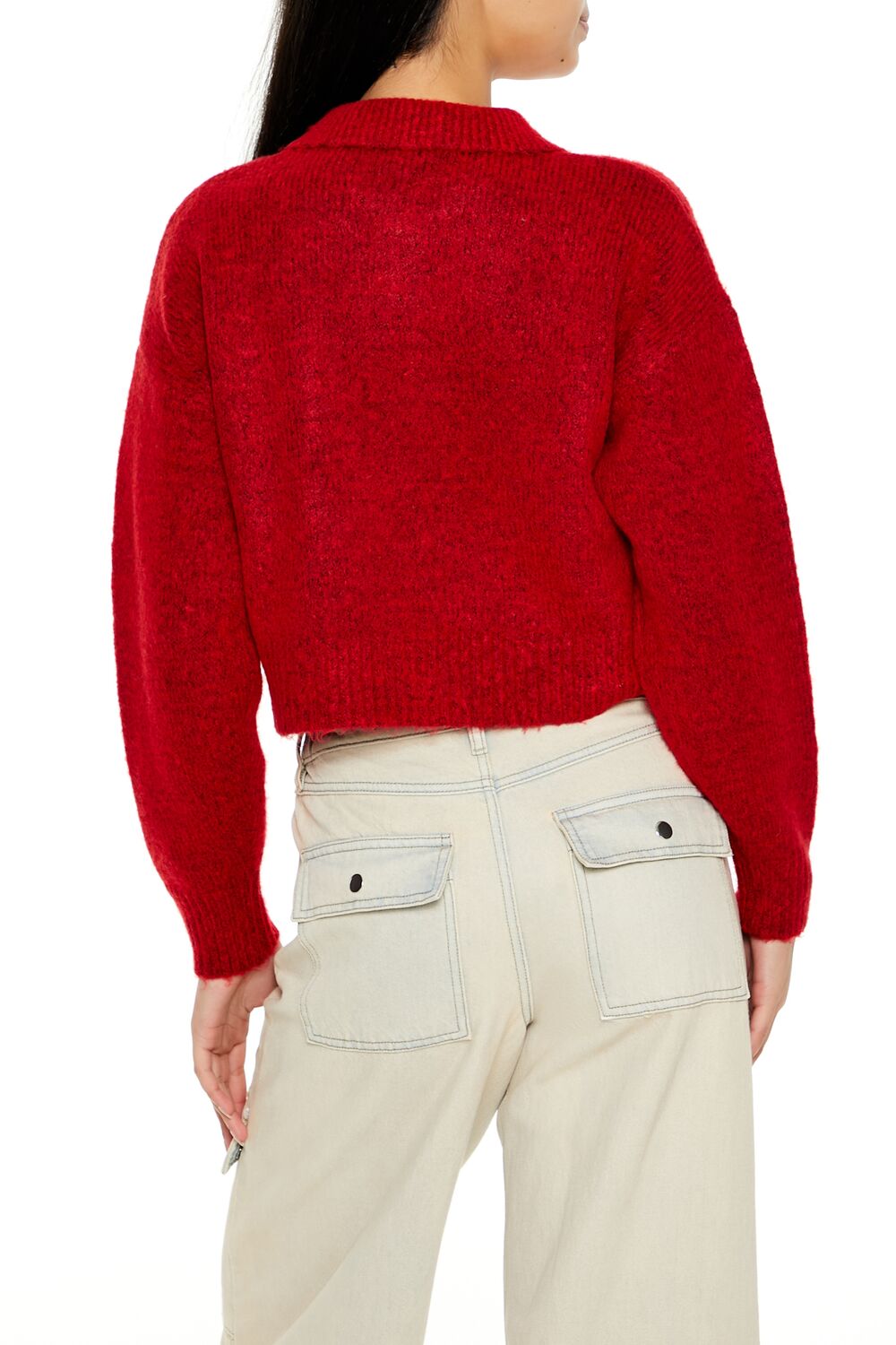 Cropped Cardigan Sweater