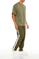 Striped Drawstring Pants