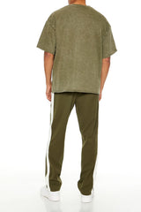 Striped Drawstring Pants