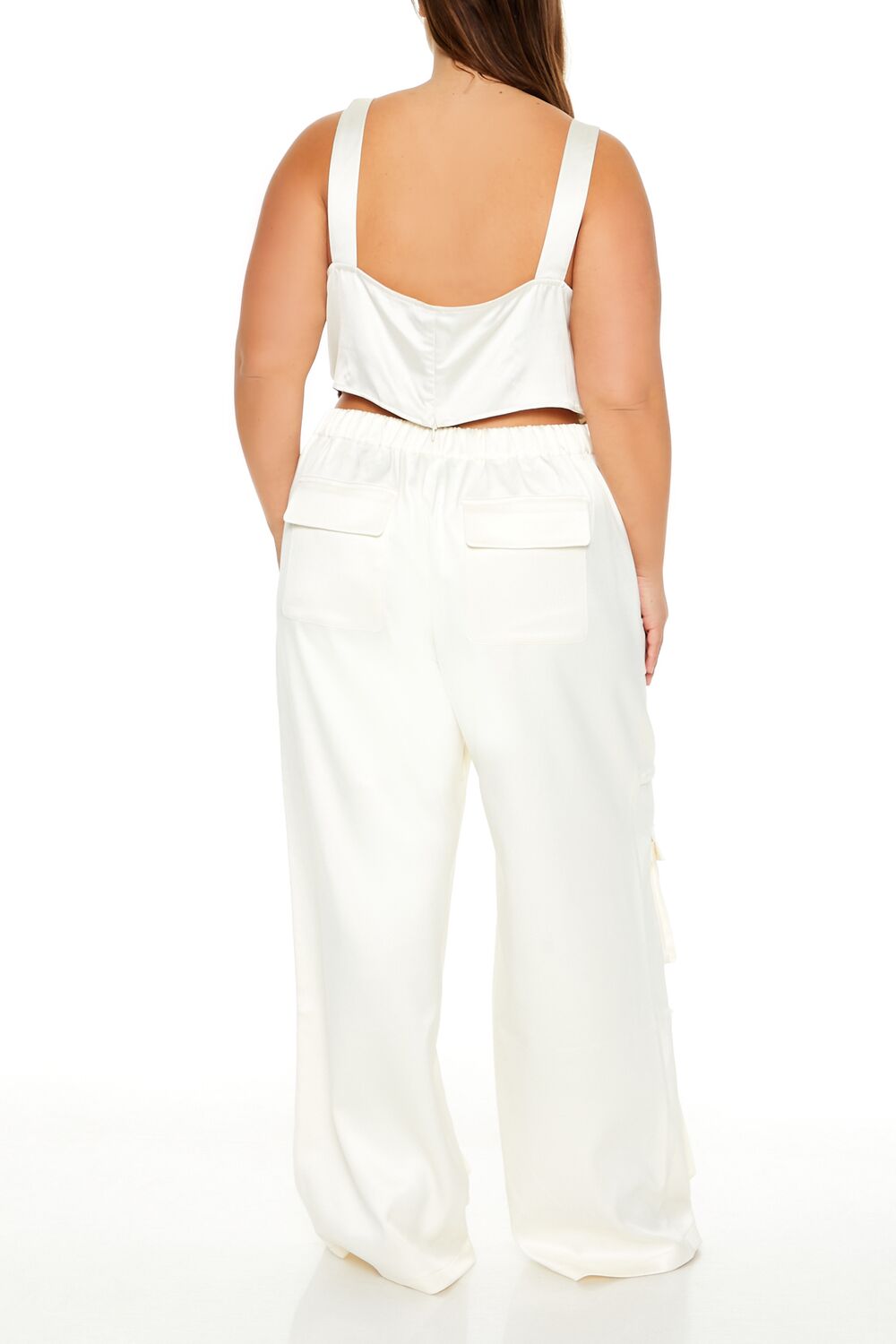 Plus Size Wide-Leg Cargo Pants