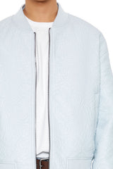 Embossed Rose Bomber Jacket