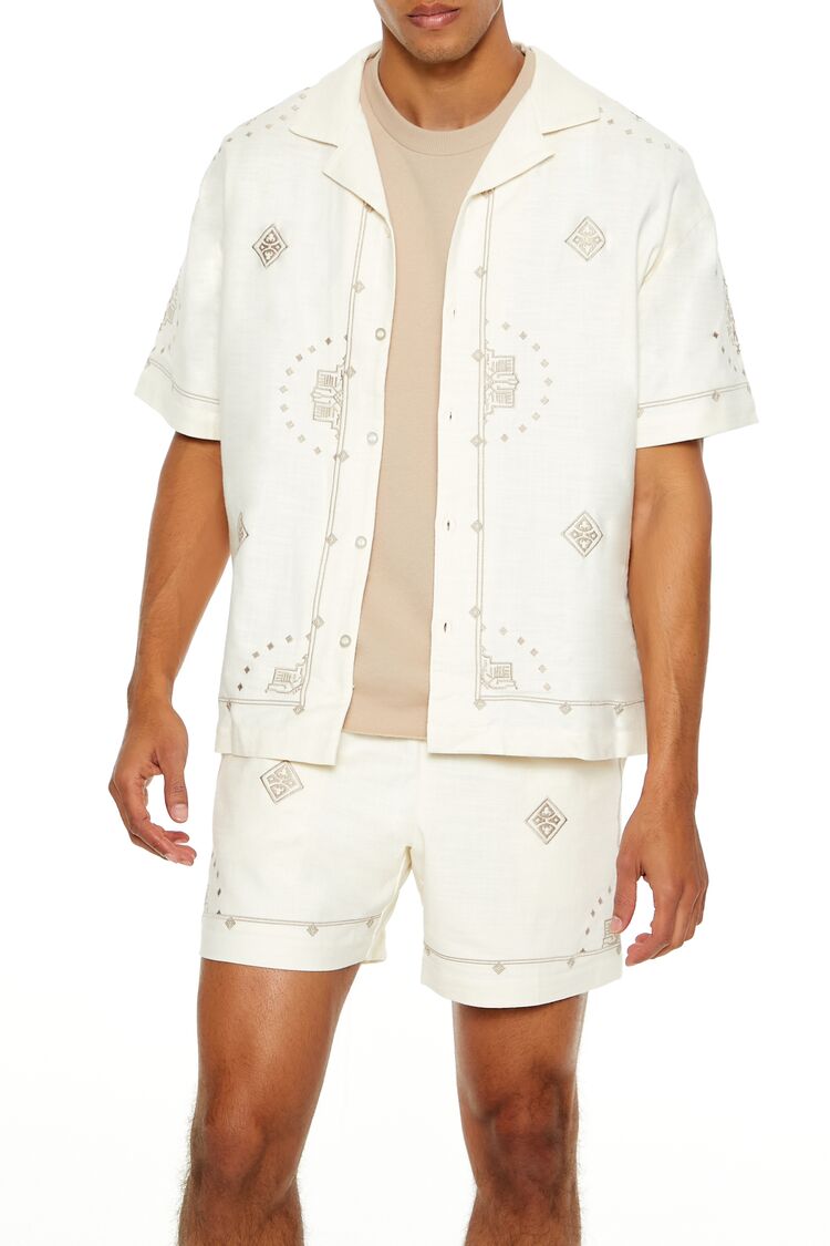 Embroidered Geo Shirt