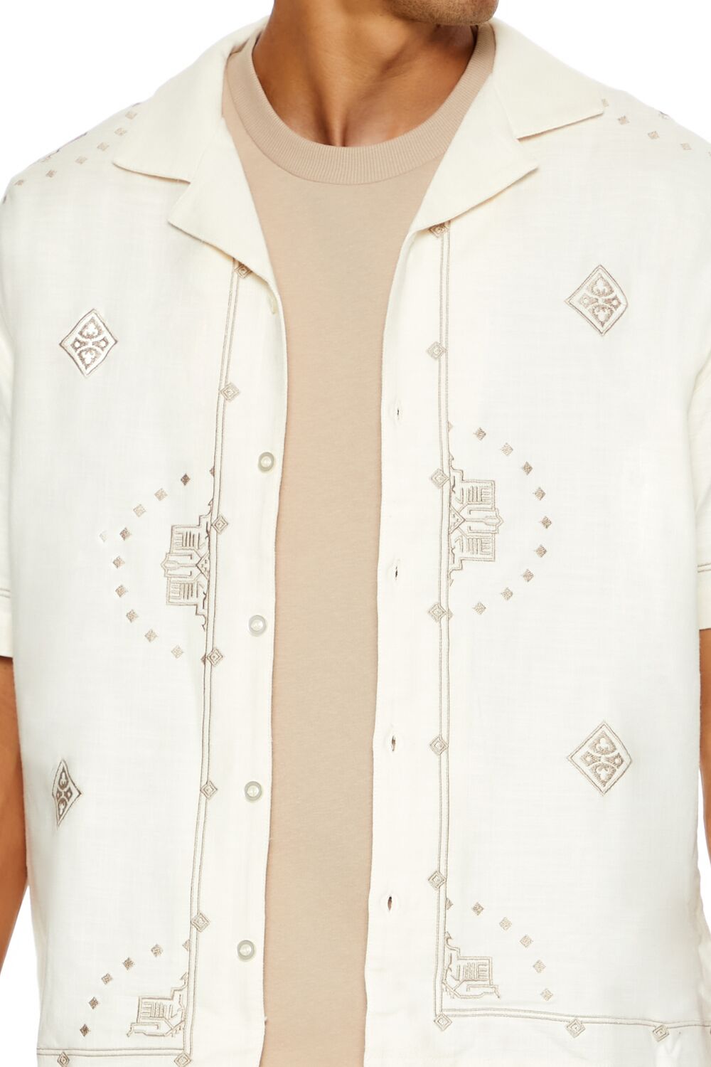 Embroidered Geo Shirt