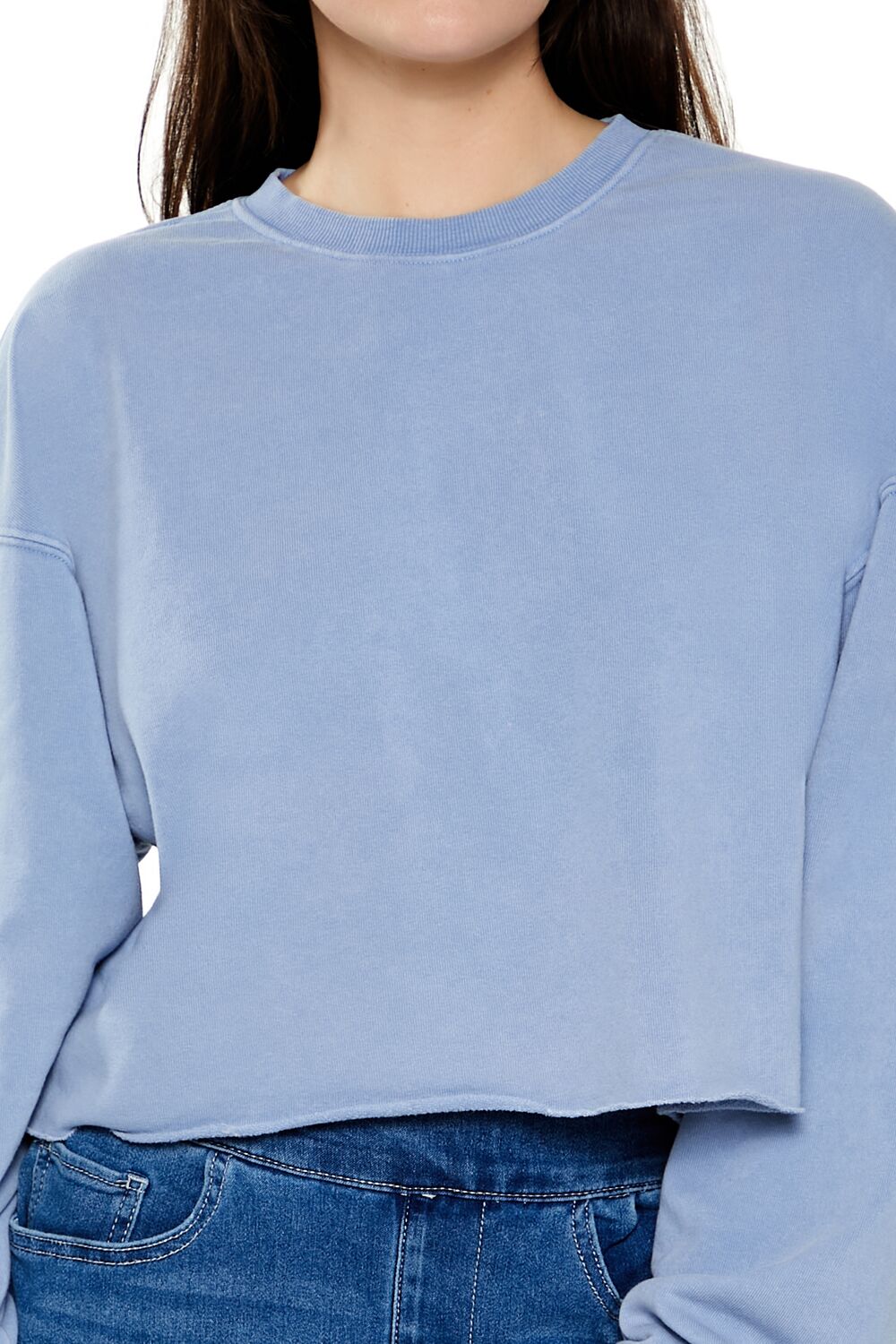 French Terry Cropped Pullover