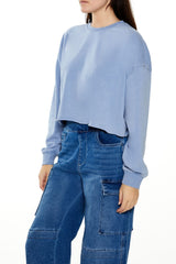 French Terry Cropped Pullover